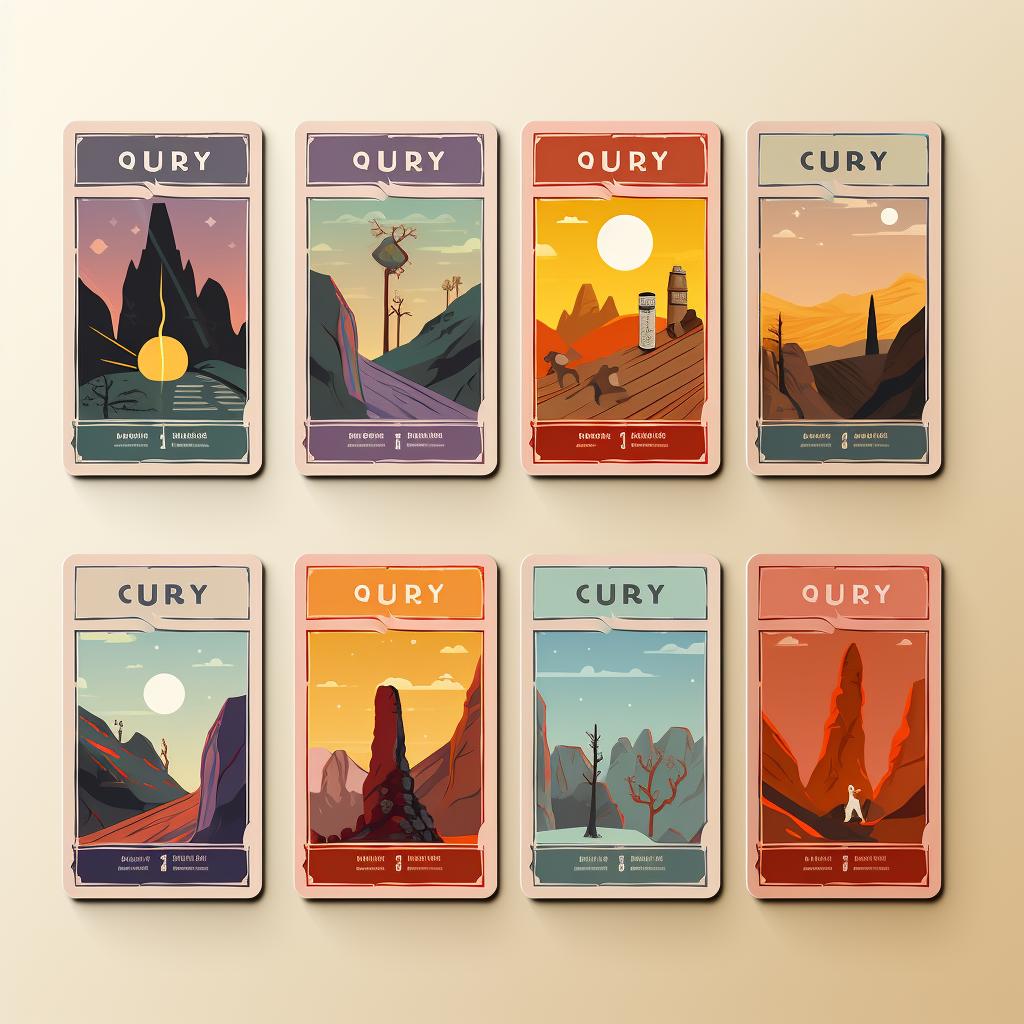 Quarry Tarot Cards laid out with a guidebook