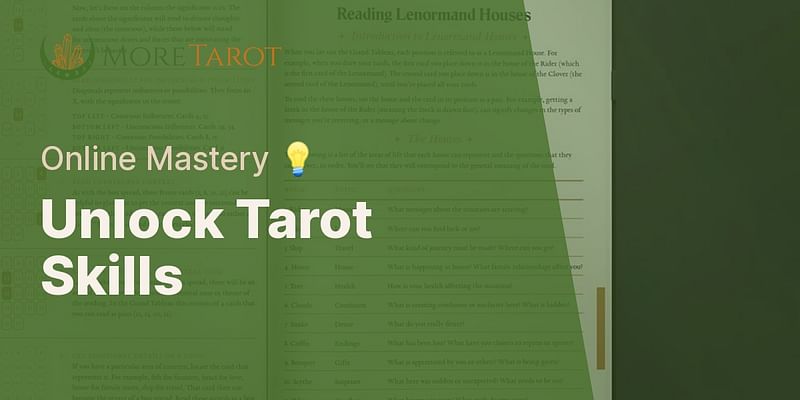 Unlock Tarot Skills - Online Mastery 💡