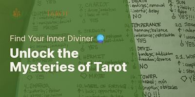 Unlock the Mysteries of Tarot - Find Your Inner Diviner 🔮