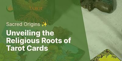 Unveiling the Religious Roots of Tarot Cards - Sacred Origins ✨