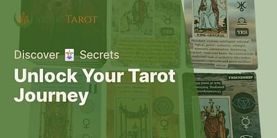 Unlock Your Tarot Journey - Discover 🃏 Secrets