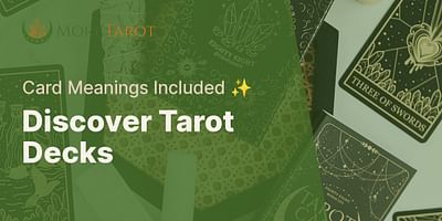 Discover Tarot Decks - Card Meanings Included ✨