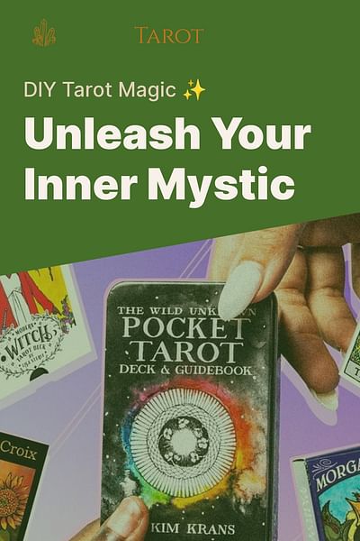 Unleash Your Inner Mystic - DIY Tarot Magic ✨