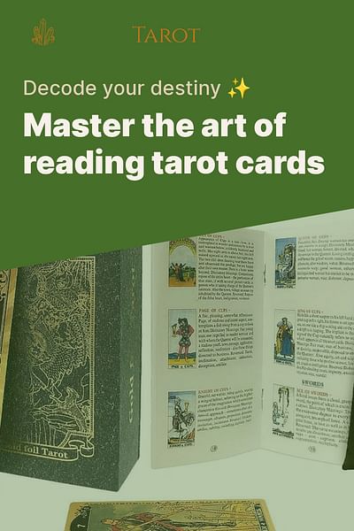 Master the art of reading tarot cards - Decode your destiny ✨