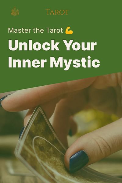 Unlock Your Inner Mystic - Master the Tarot 💪