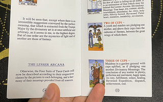 What are the basic meanings of each card in a Rider-Waite tarot deck?